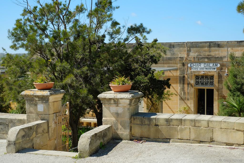 entrance to Għar Dalam caves and museum