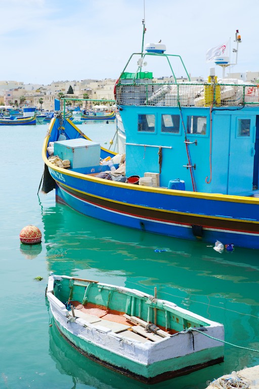 fishing boats in Marsaxlokk