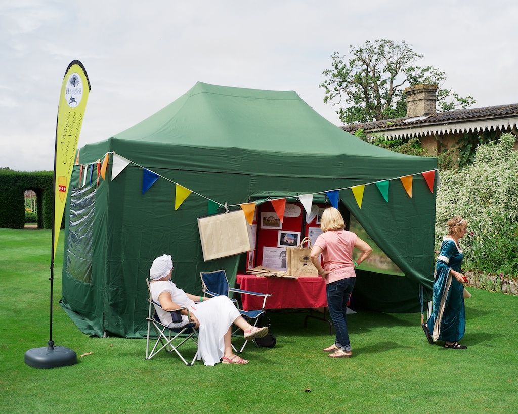 A tent stall all about the village of Huntingfield