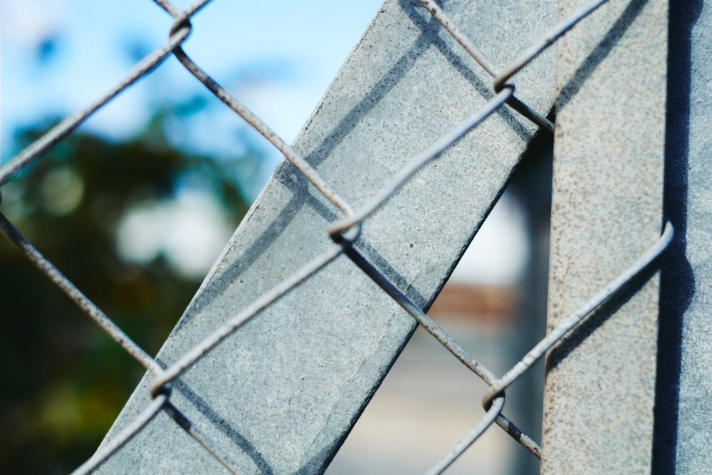 chainlink fence closeup