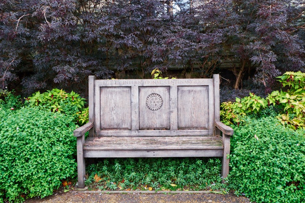 Rotary Club commemorative bench