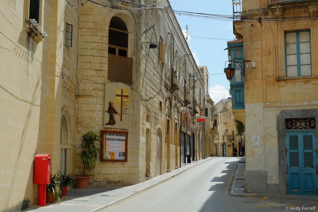 postbox and street in Rabat