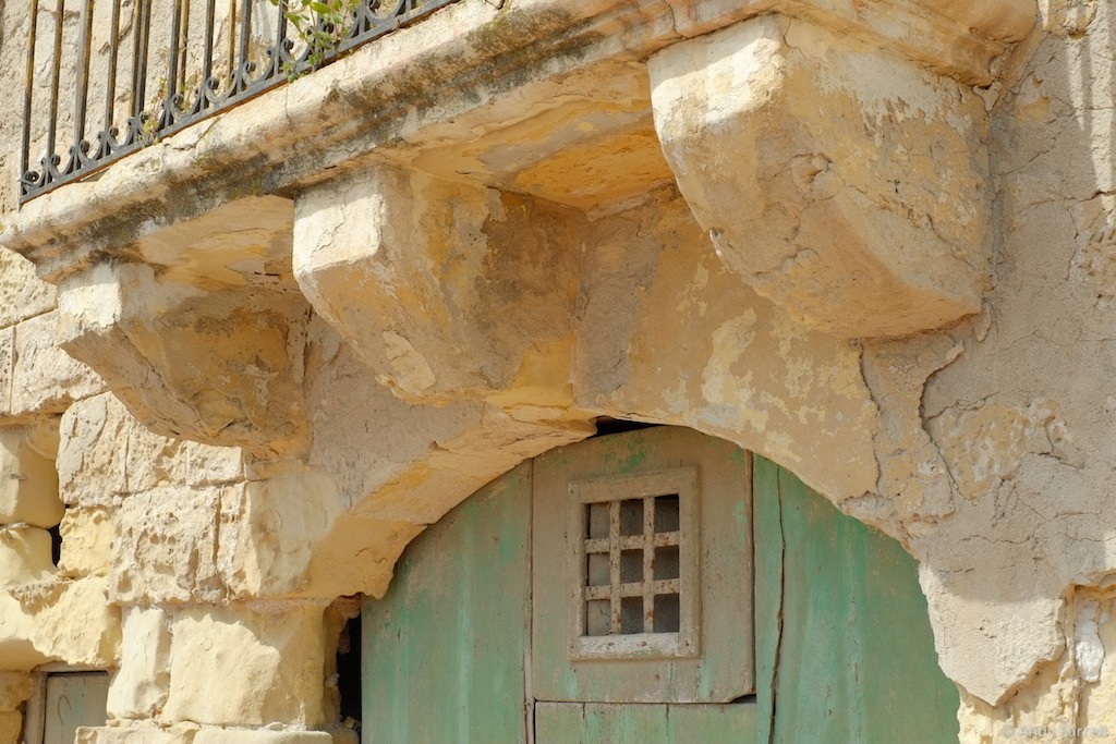 weathered and dusty door arch