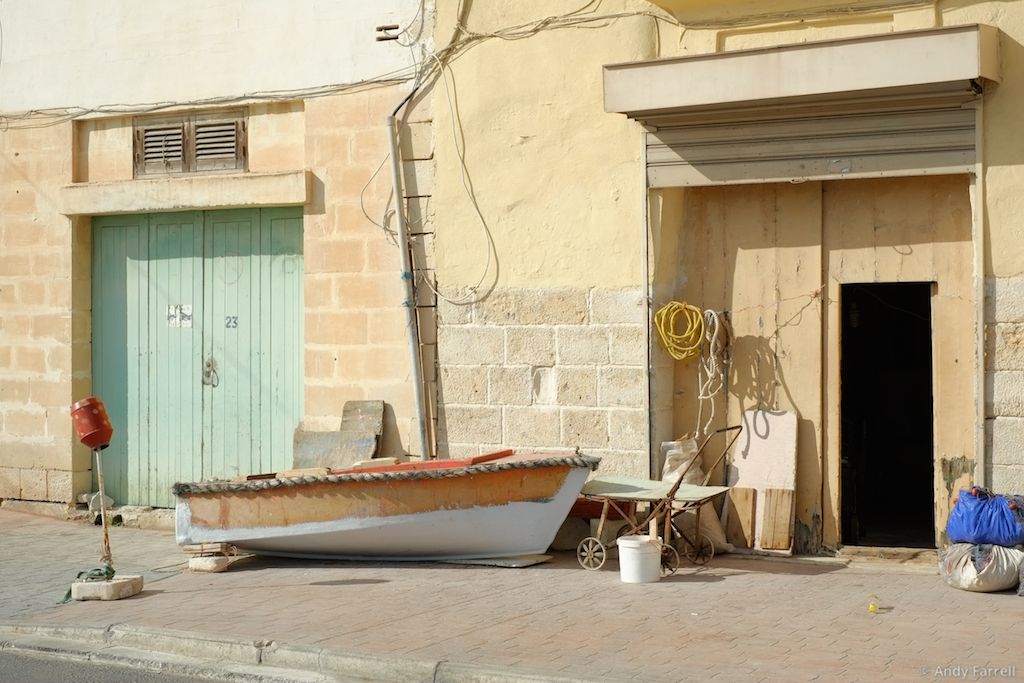 boat undergoing maintenance