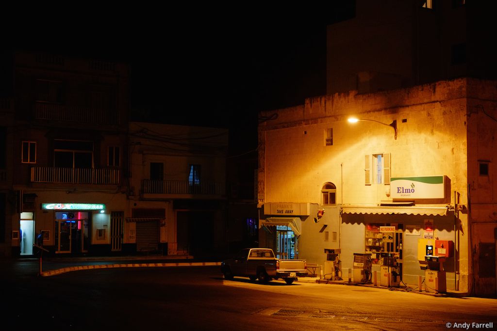 Birżebbuġa street at night