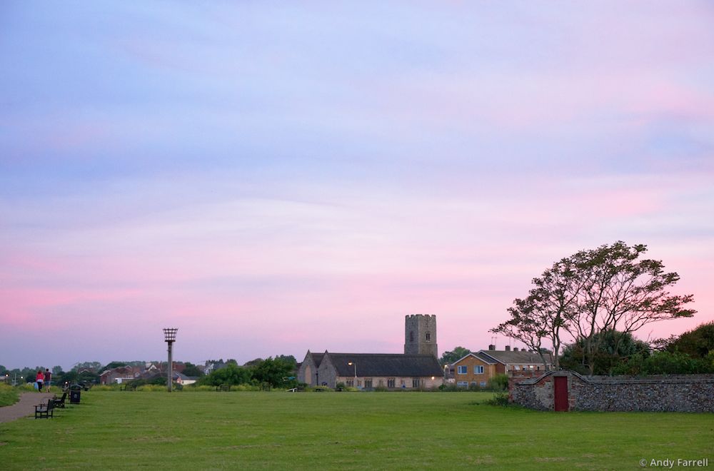 evening sky over Pakefield