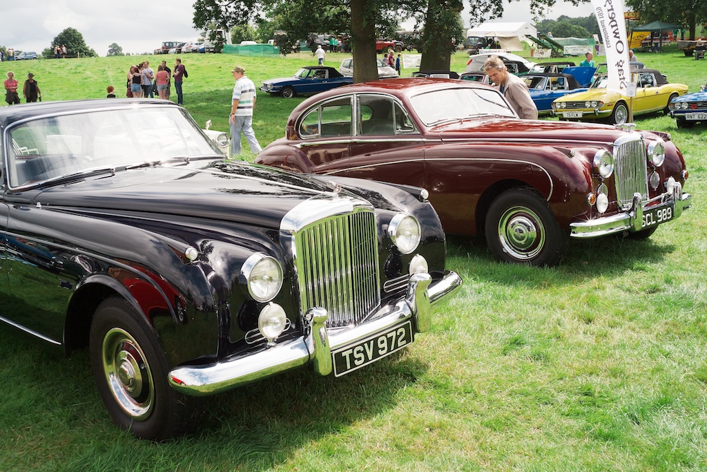 Very shiny classic luxury cars