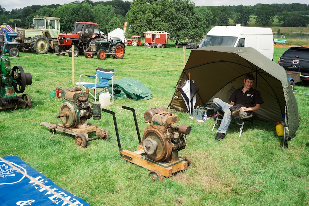 Old, but still running, engines on display