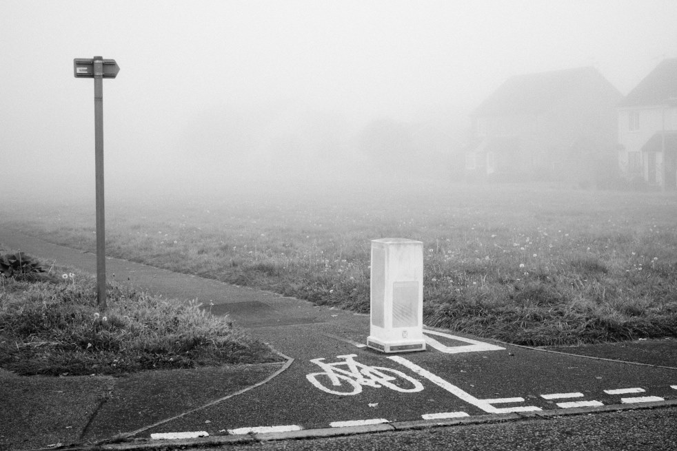 bollard on cycle path