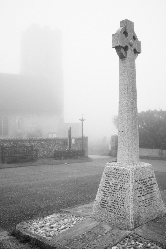 war memorial and church