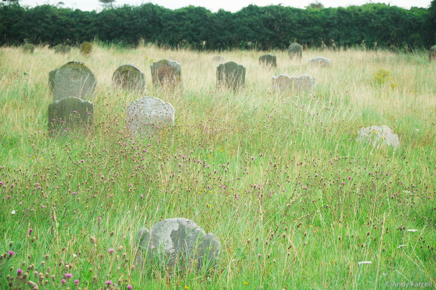 graveyard in front of church