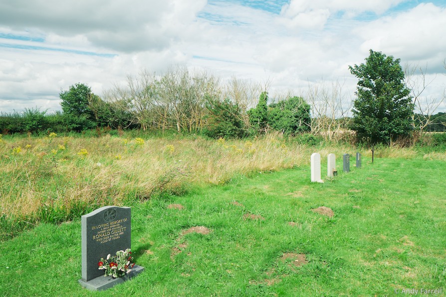 graveyard at rear