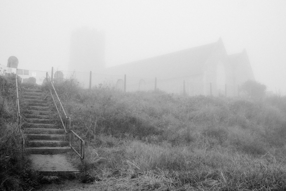 steps up to church