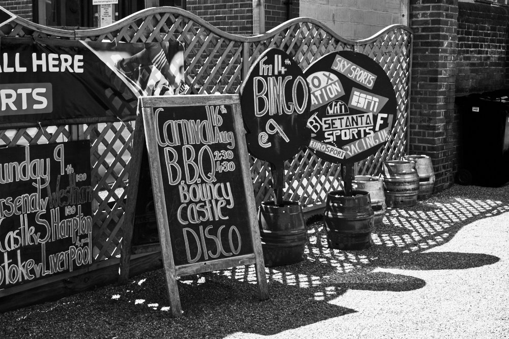 pub signs