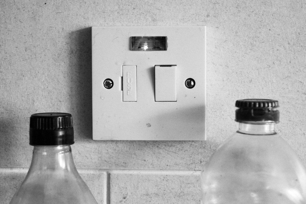 oil bottles and switch