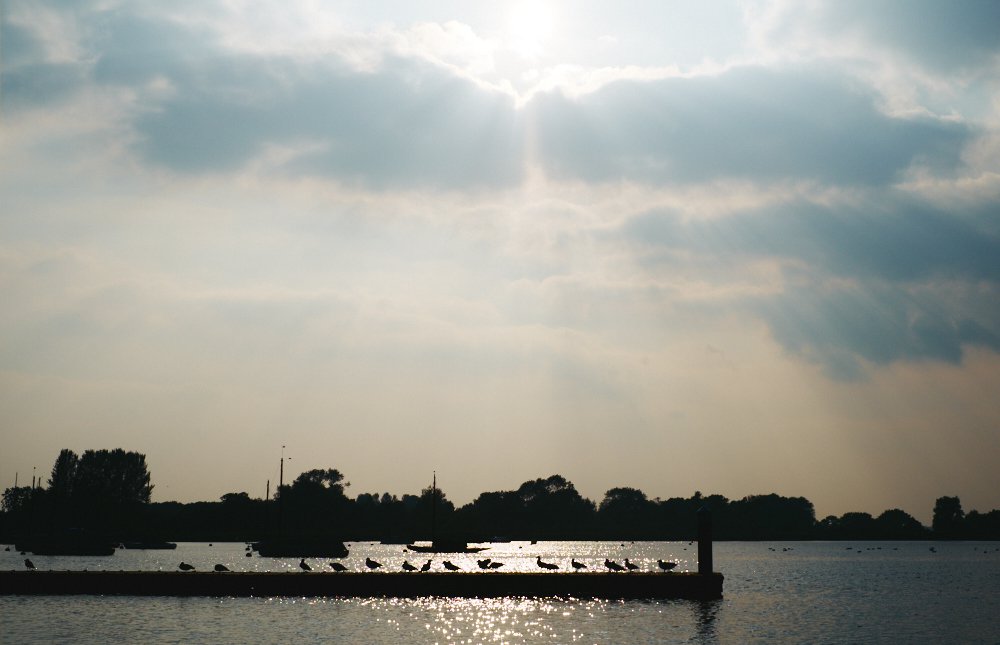 sunbeams over Oulton Broad