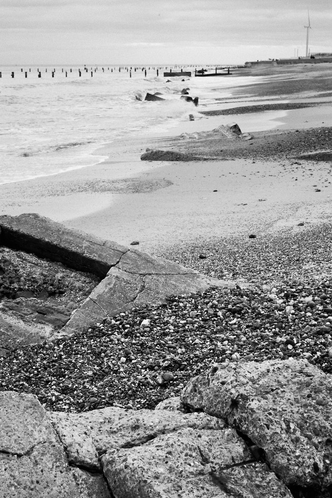 rocks on Lowestoft north beach