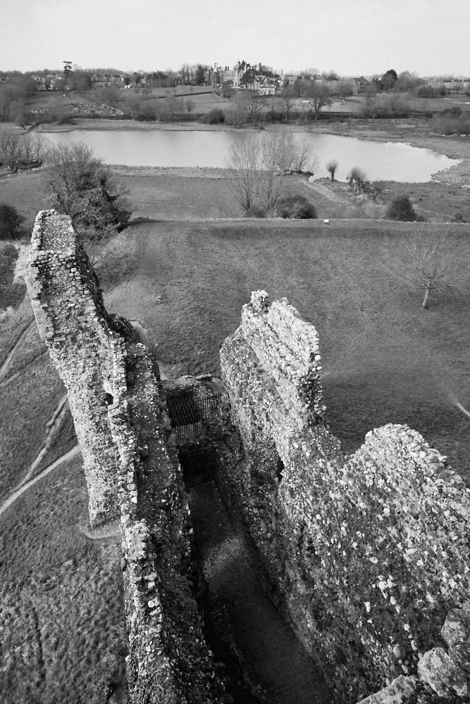 Framlingham Castle prison tower ruins