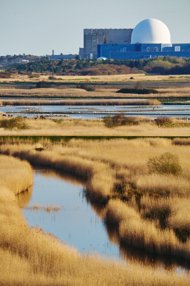 Minsmere and Sizewell B nuclear reactor