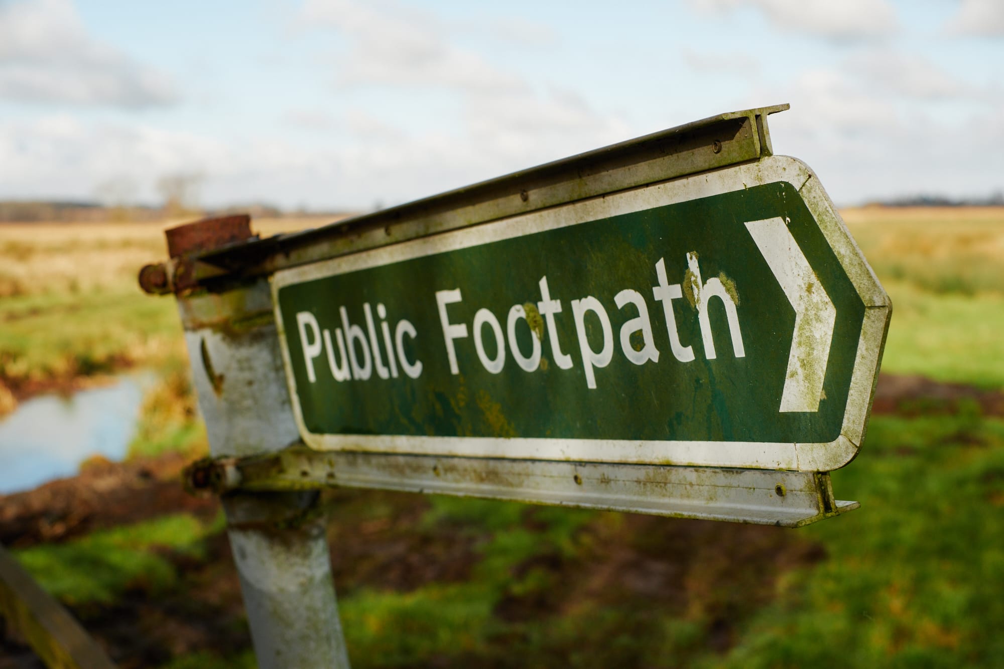 public footpath sign