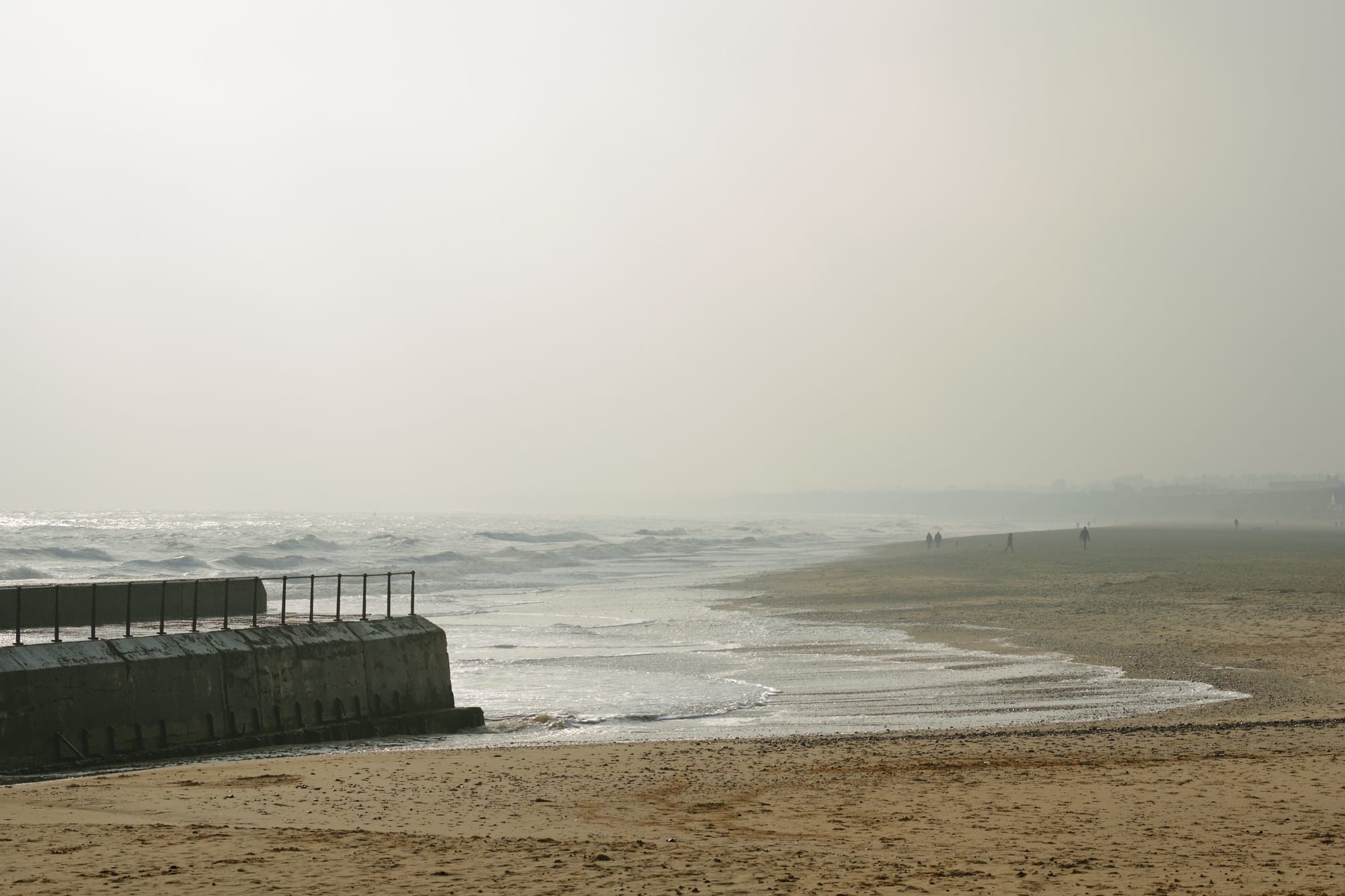 view south along the beach