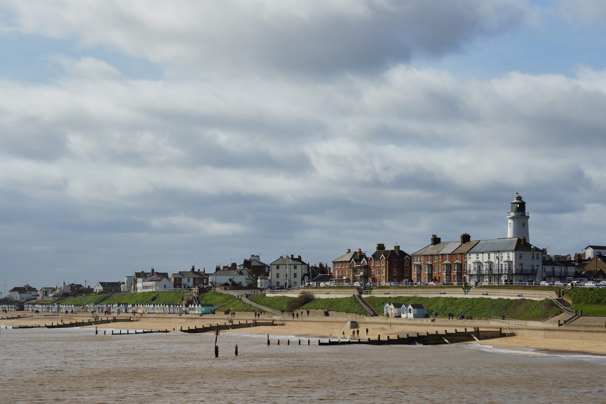 Southwold seafront, long view