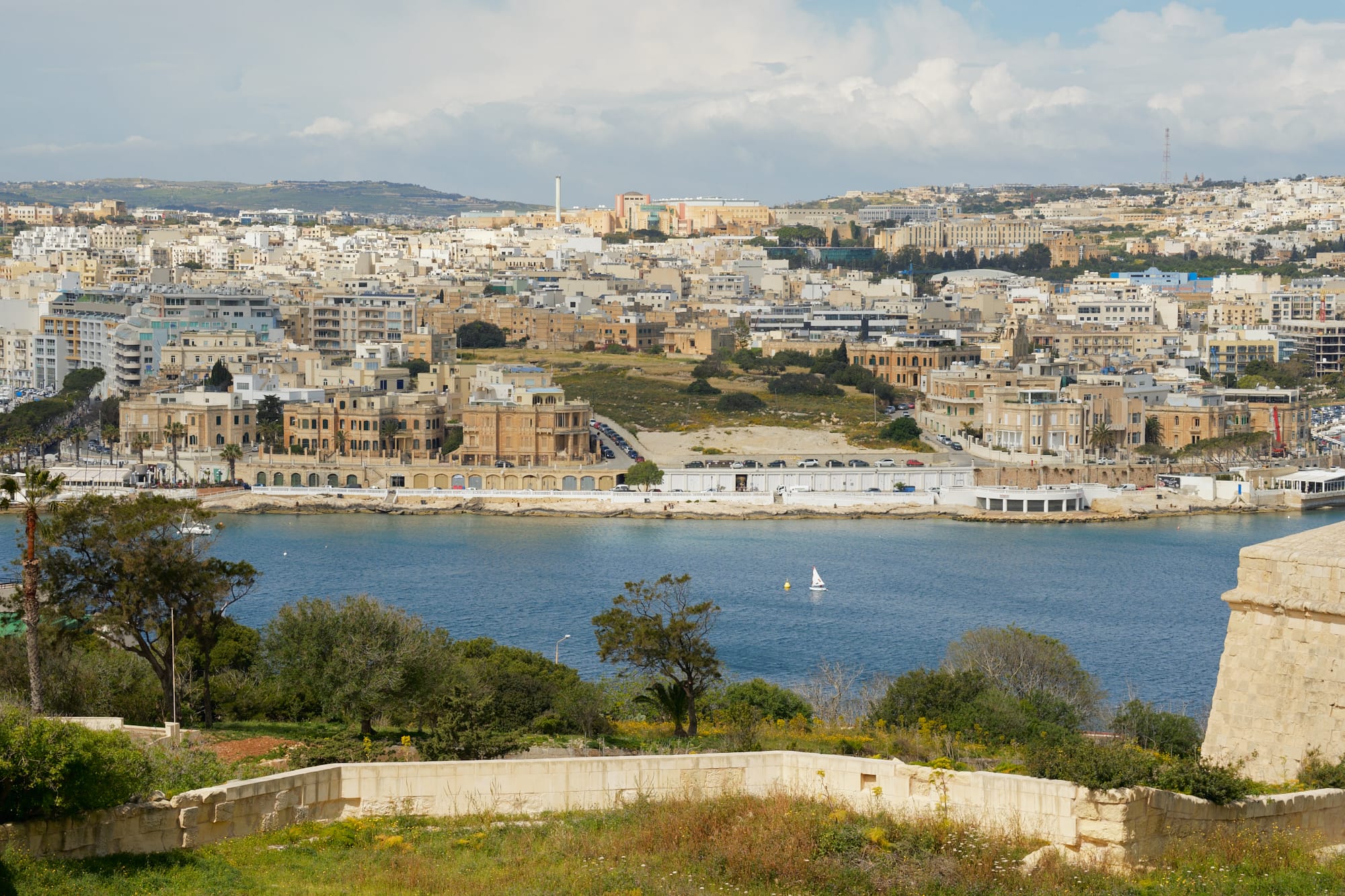 view over Marsamxett Harbour