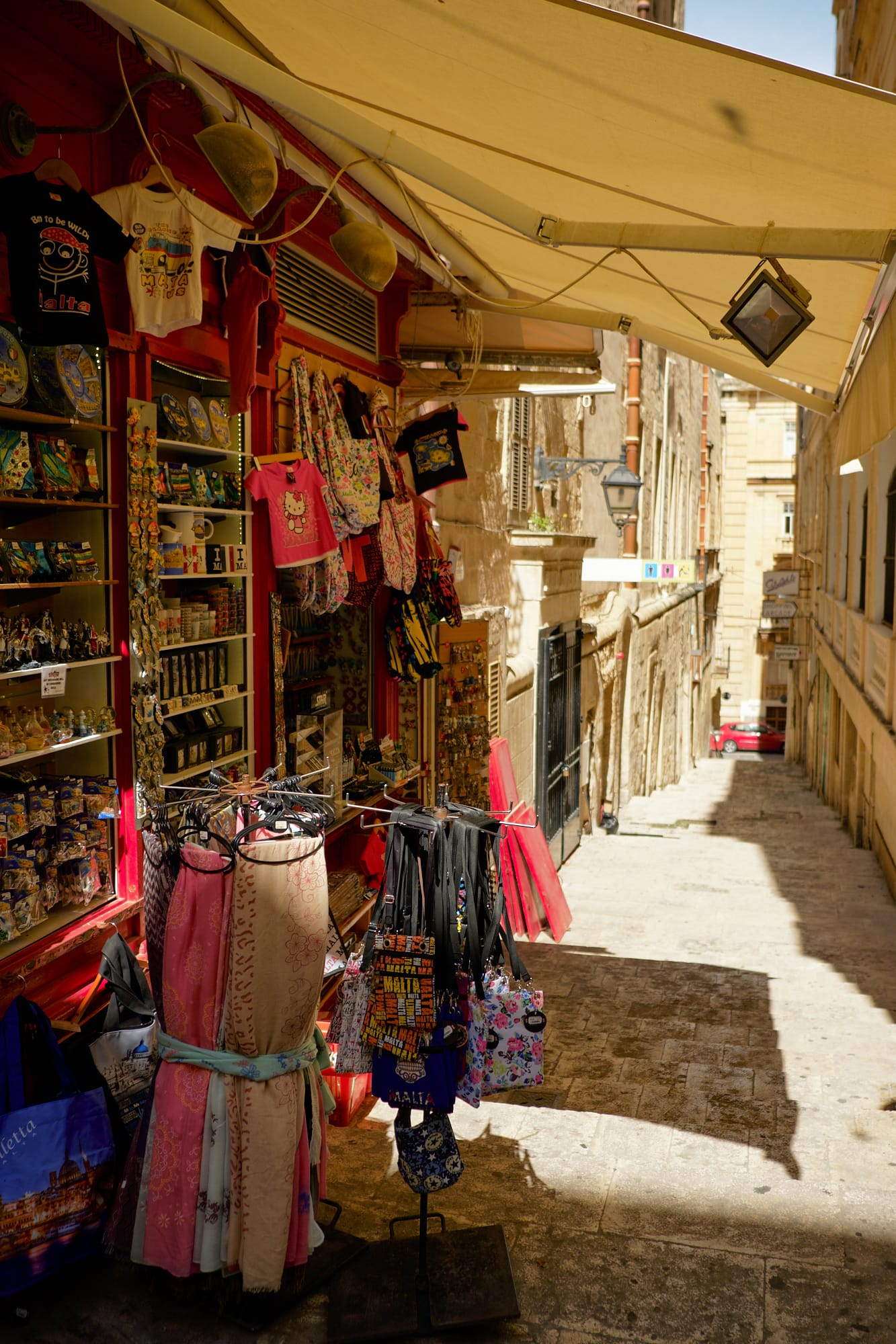 shop exterior under an awning