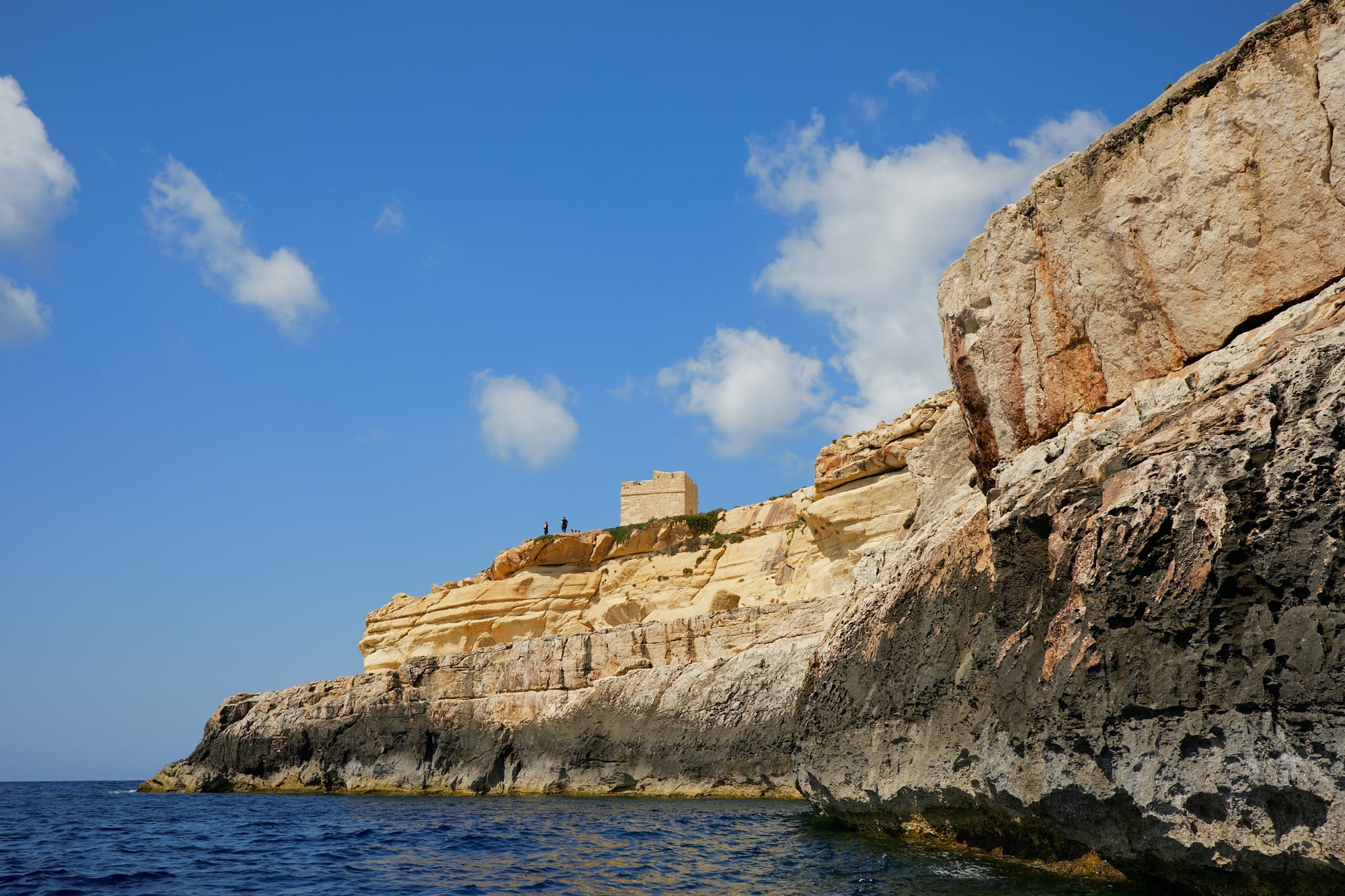 cliff view on the return journey