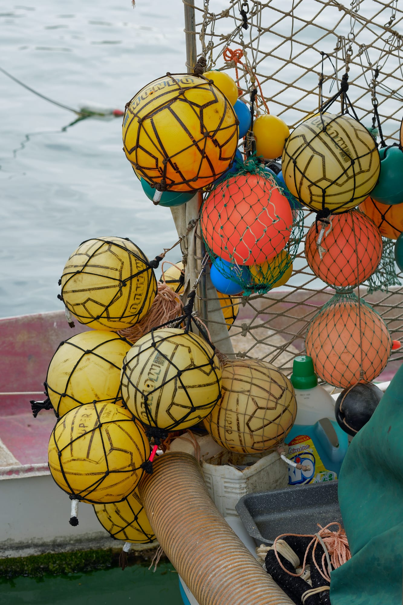 yellow and orange floats