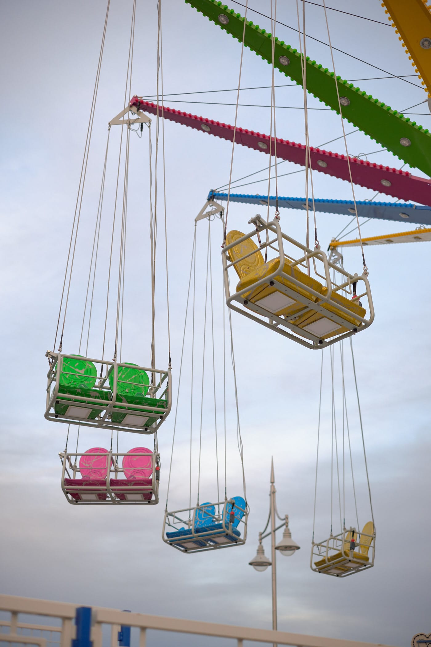 swing seats against the sky