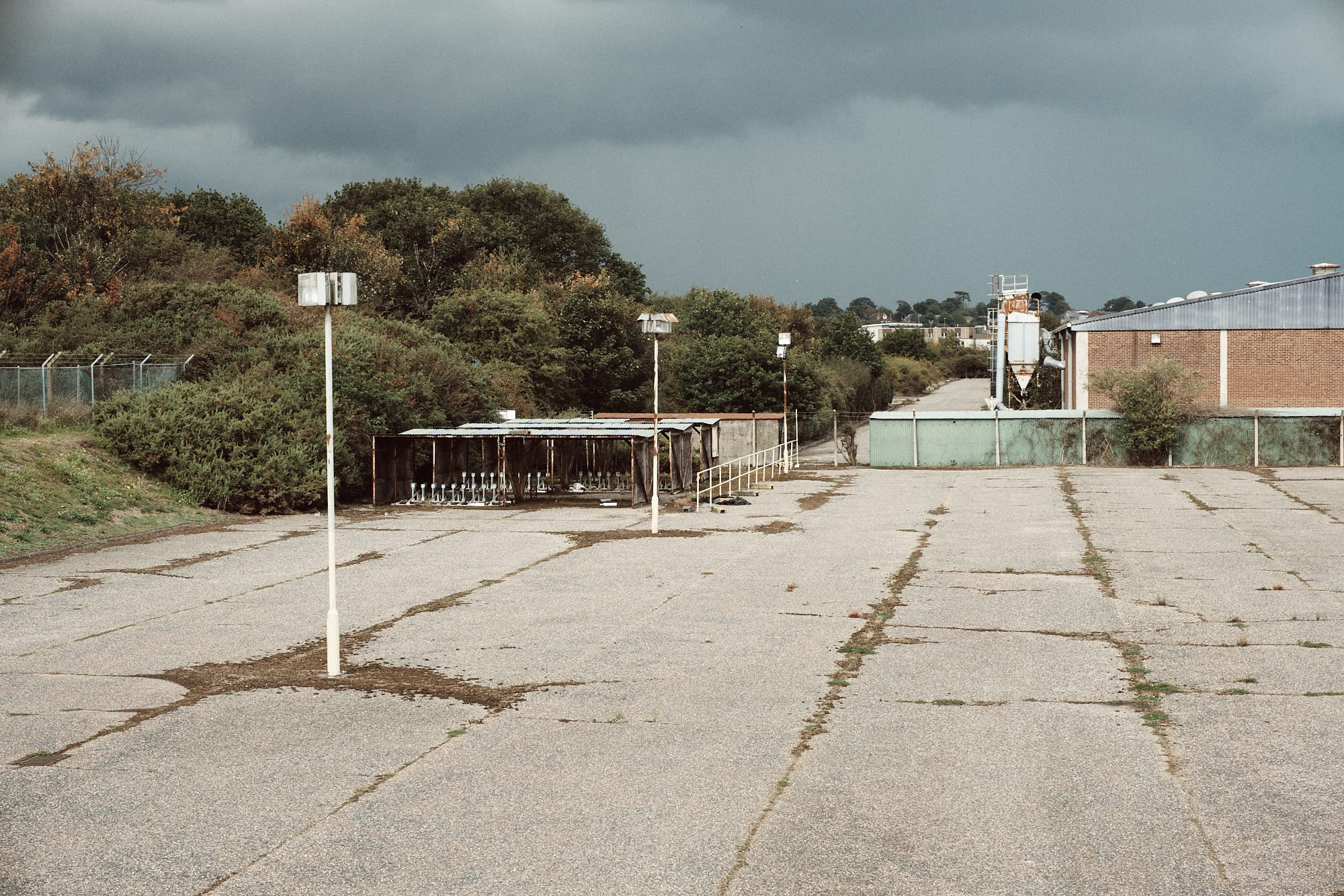 abandoned car park