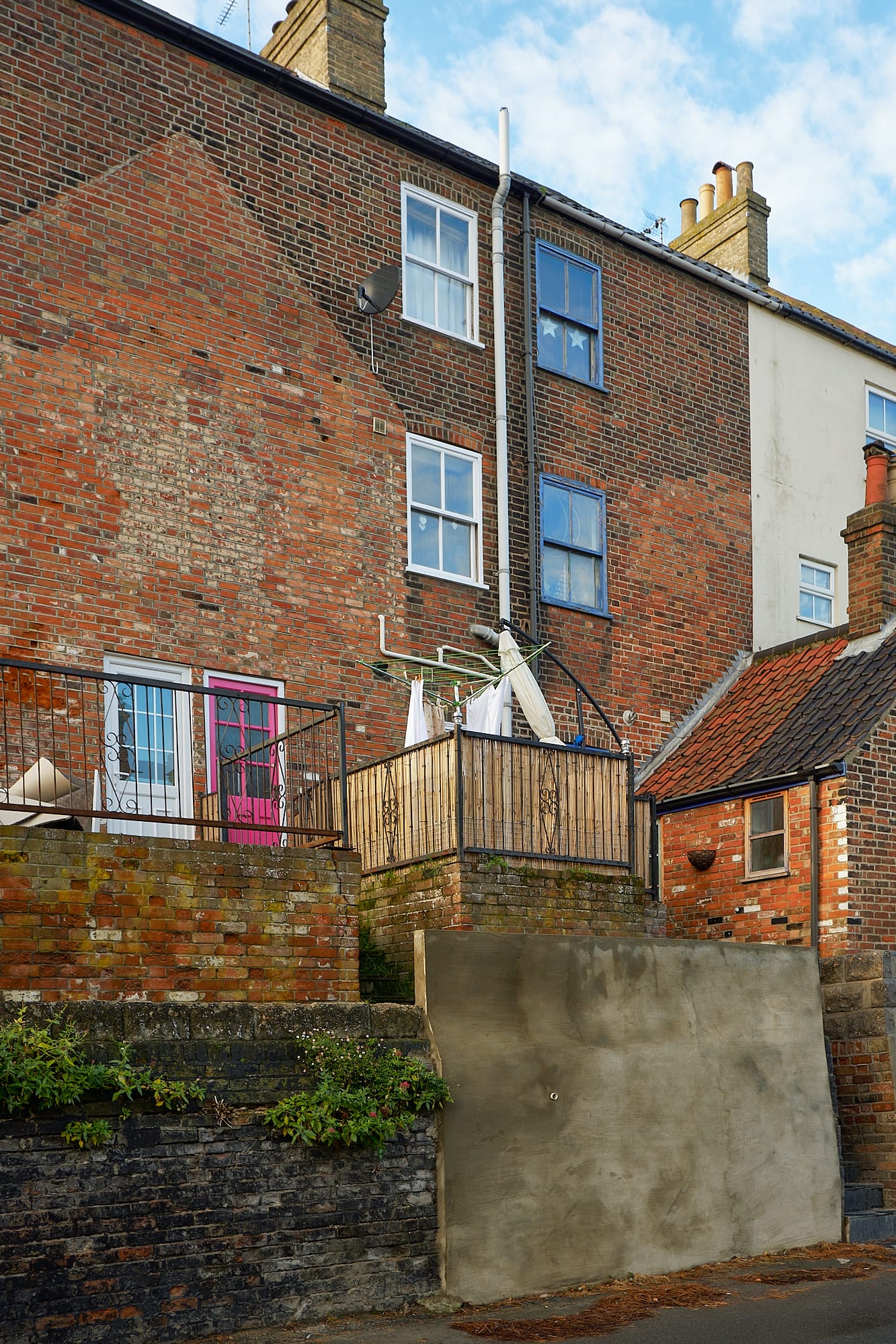 rear of houses