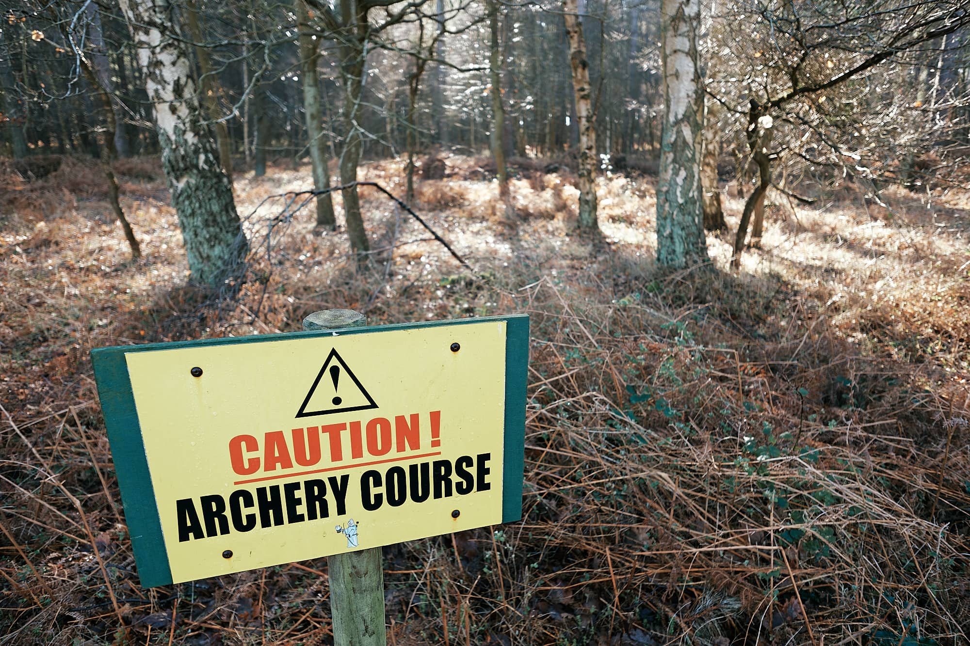 archery range sign