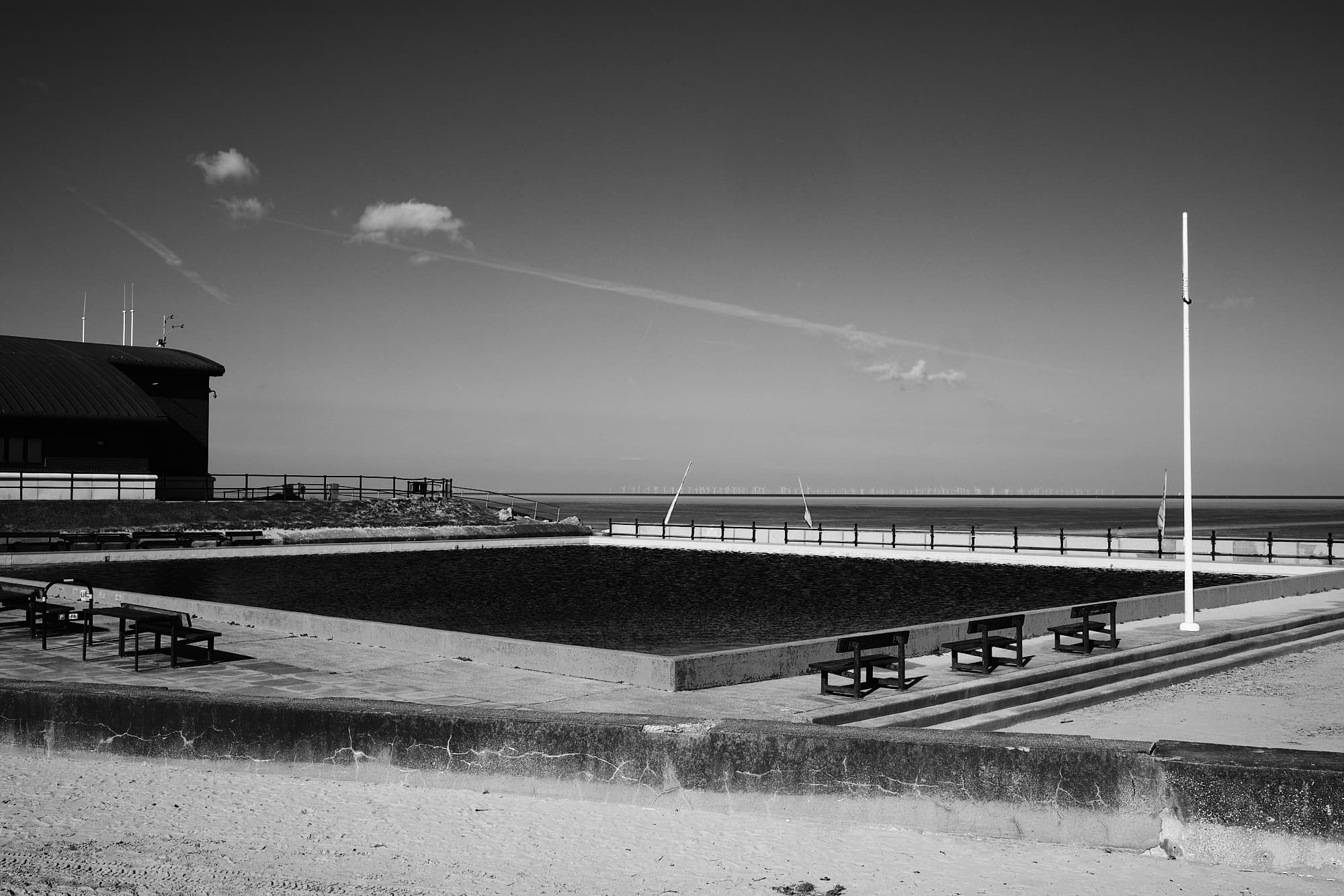 pool by the lifeboat station