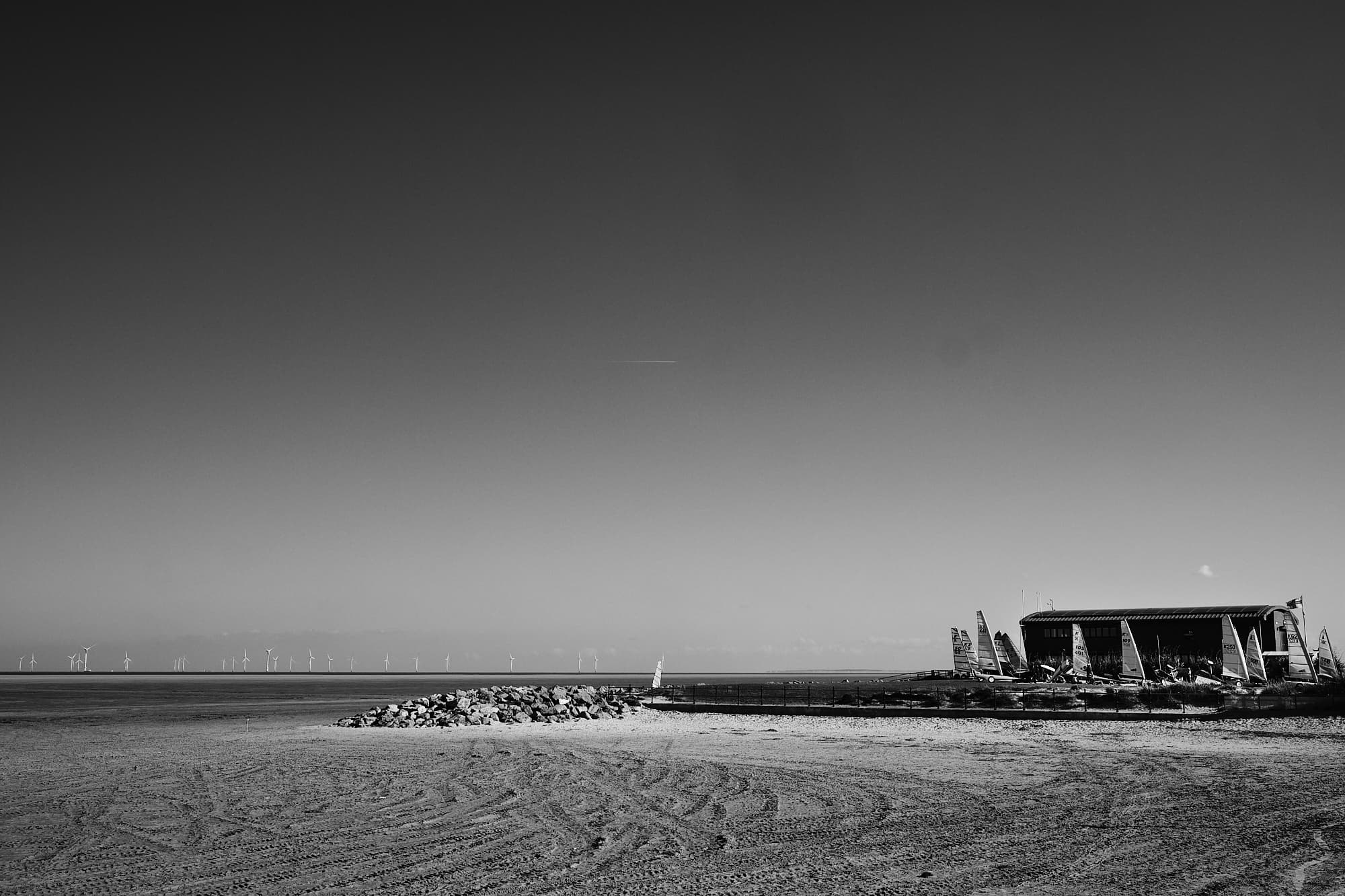 sandyachts outside Hoylake lifeboat station