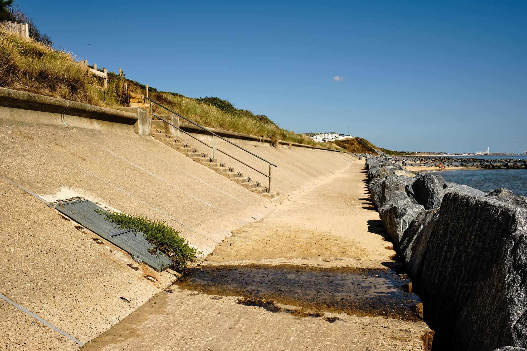 drain in the sea wall