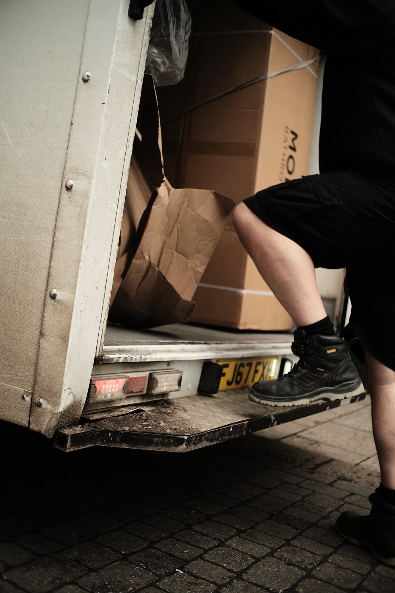 loading things onto a van