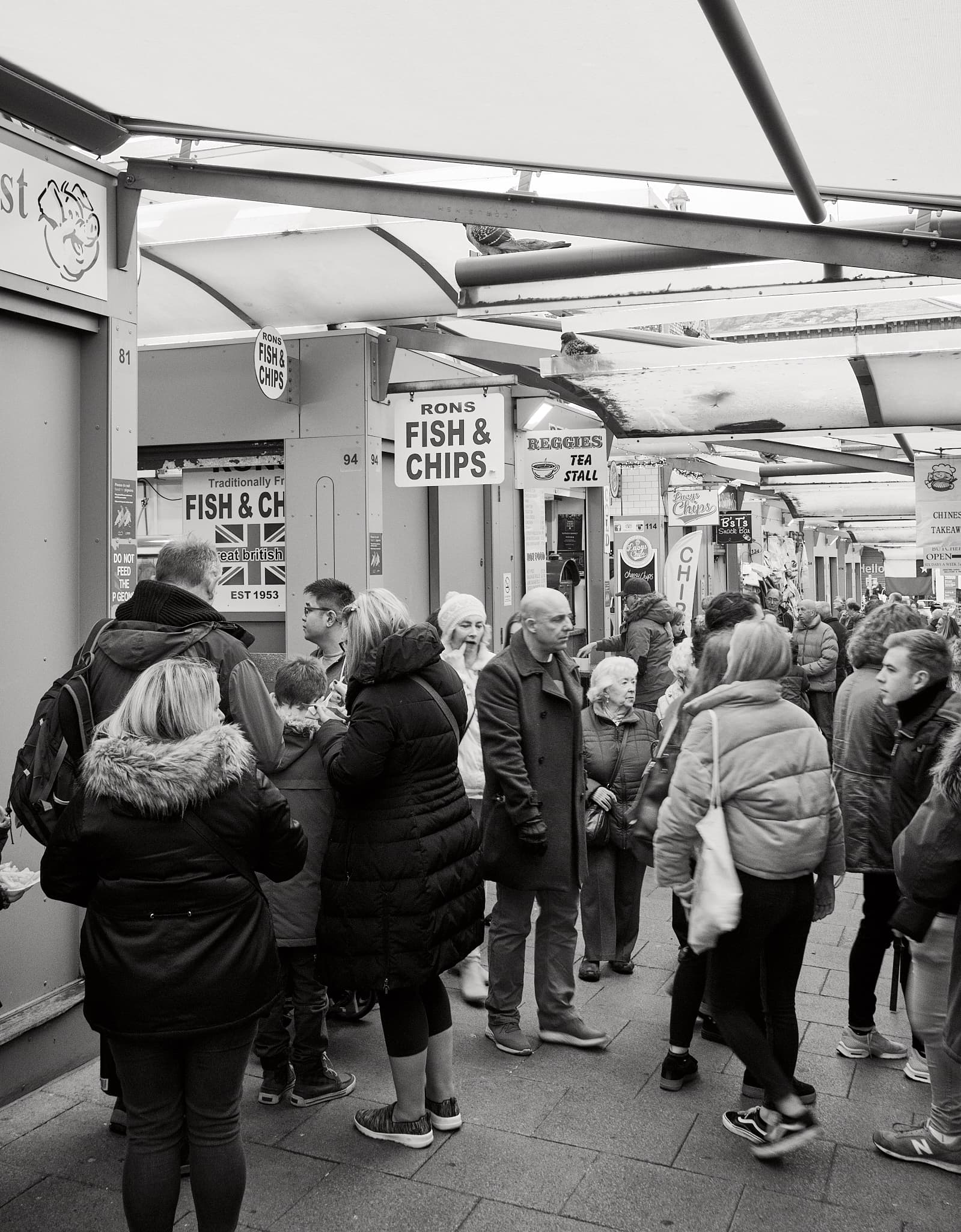 shoppers at Norwich market
