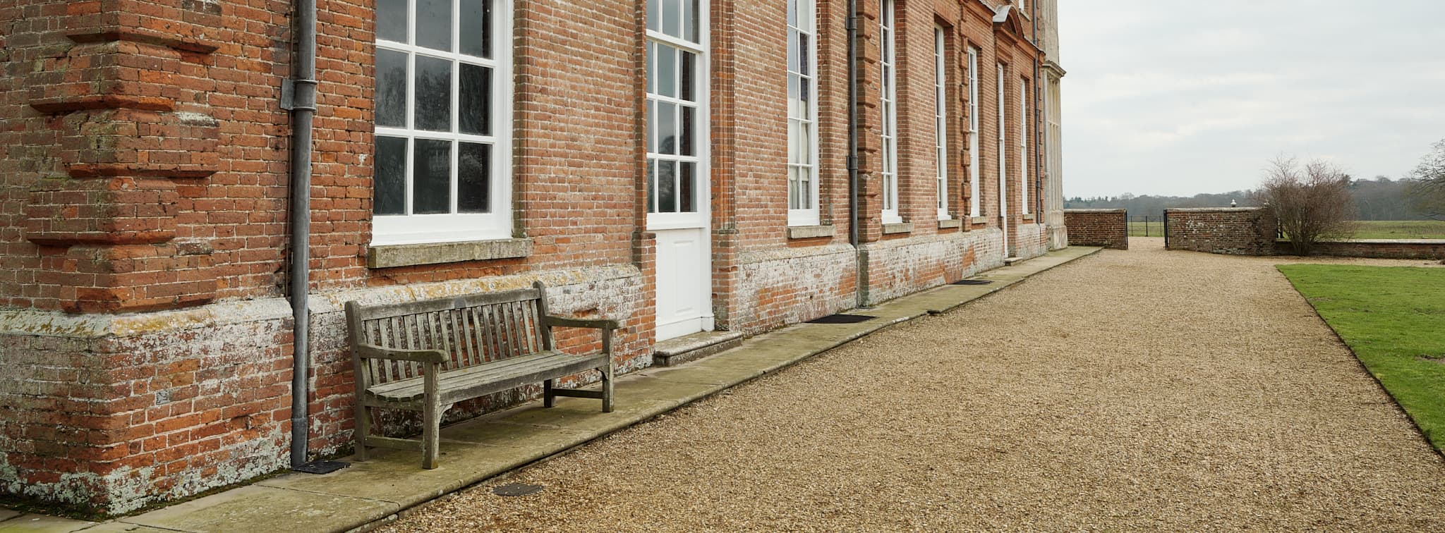 bench outside Felbrigg Hall