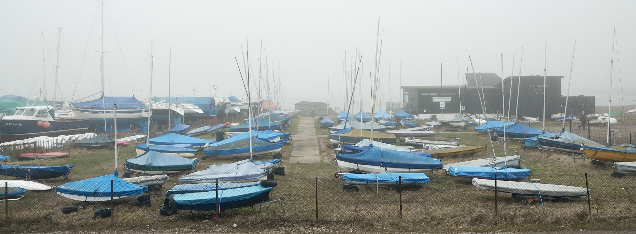 boats at Slaughden Sailing Club