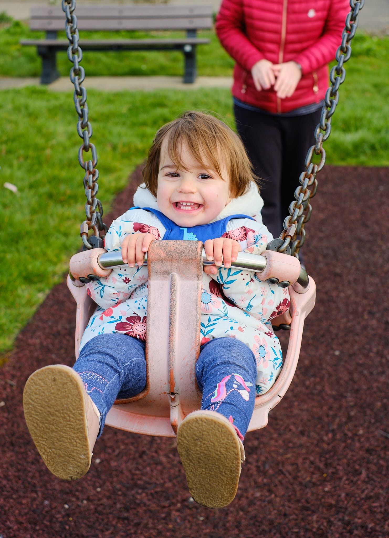 Emily on a swing