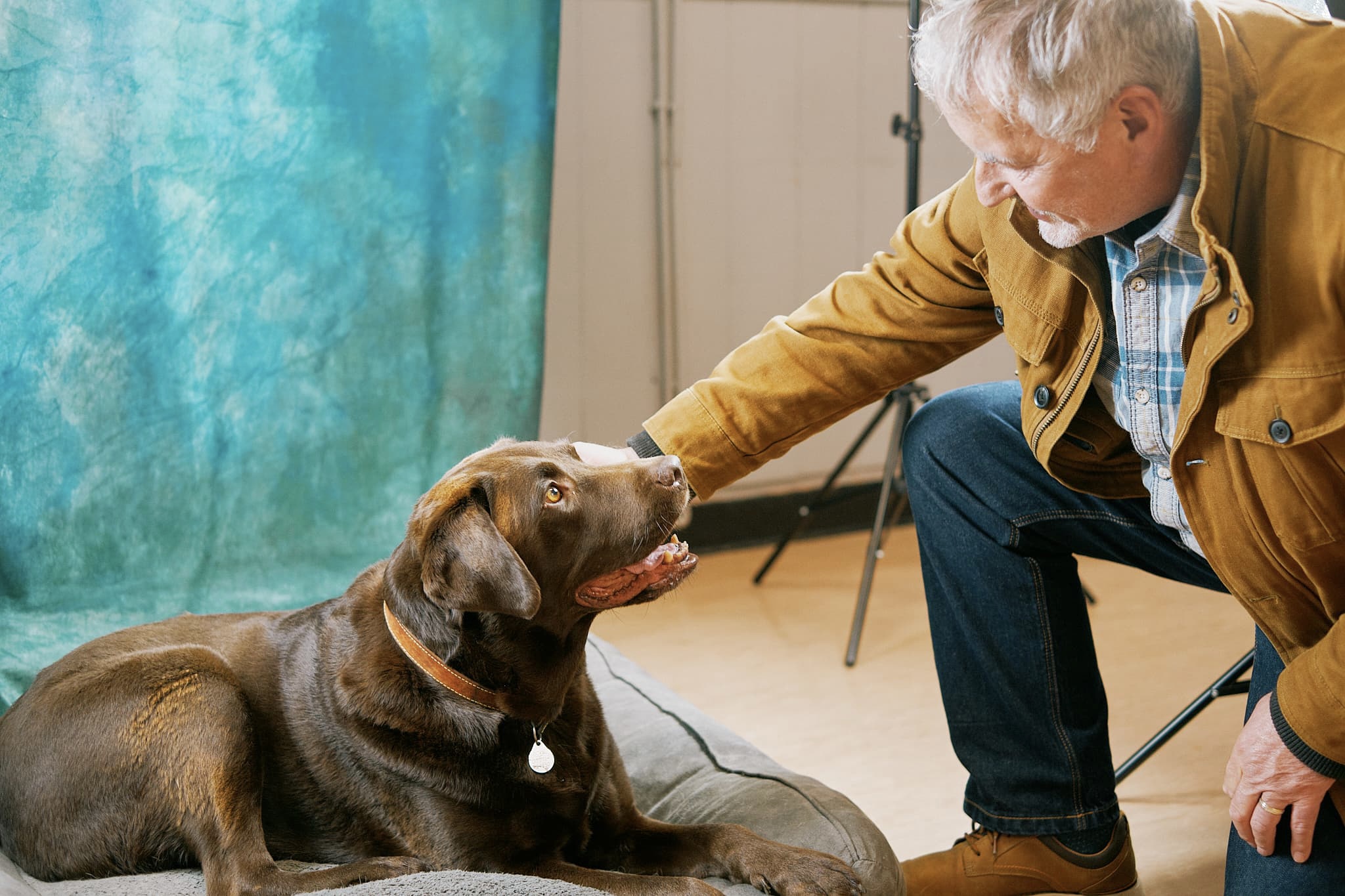 Hove the dog, and his owner Harry