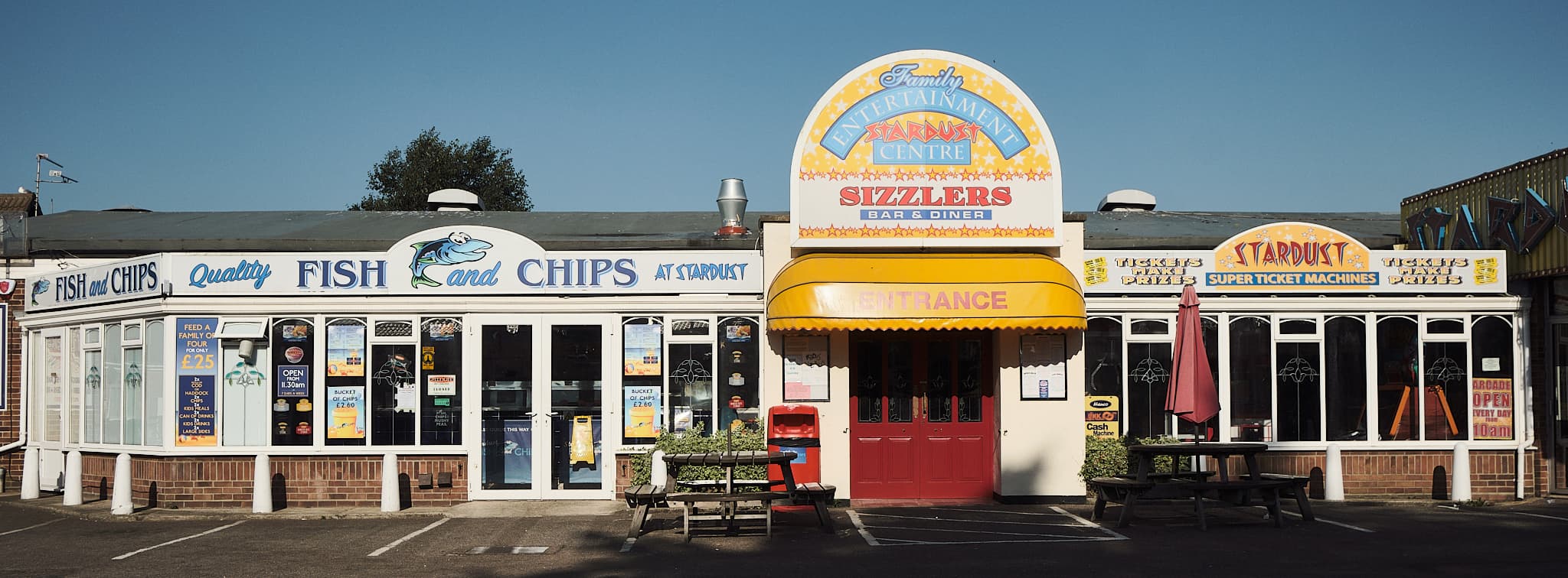 Amusements and diner at Hopton holiday village