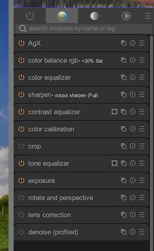 new default modules list